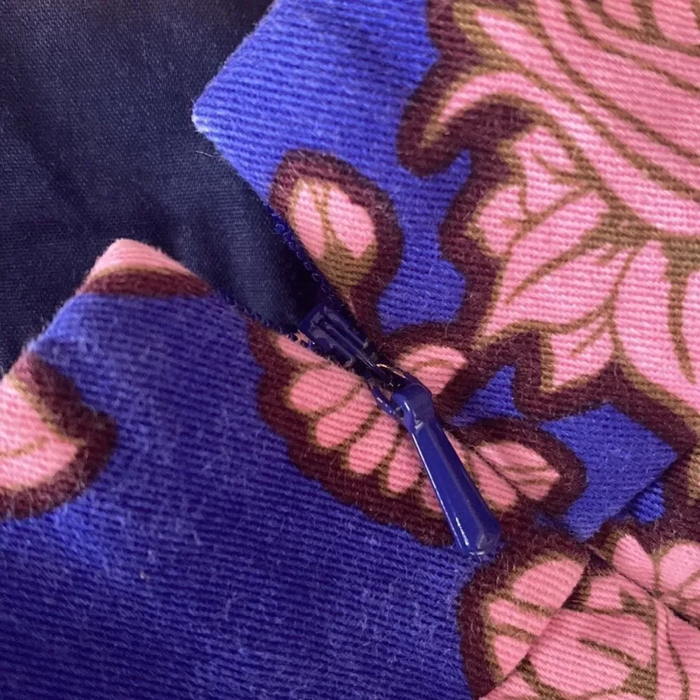 J Crew City Fit Floral Print Blue Pink Chino Shorts
